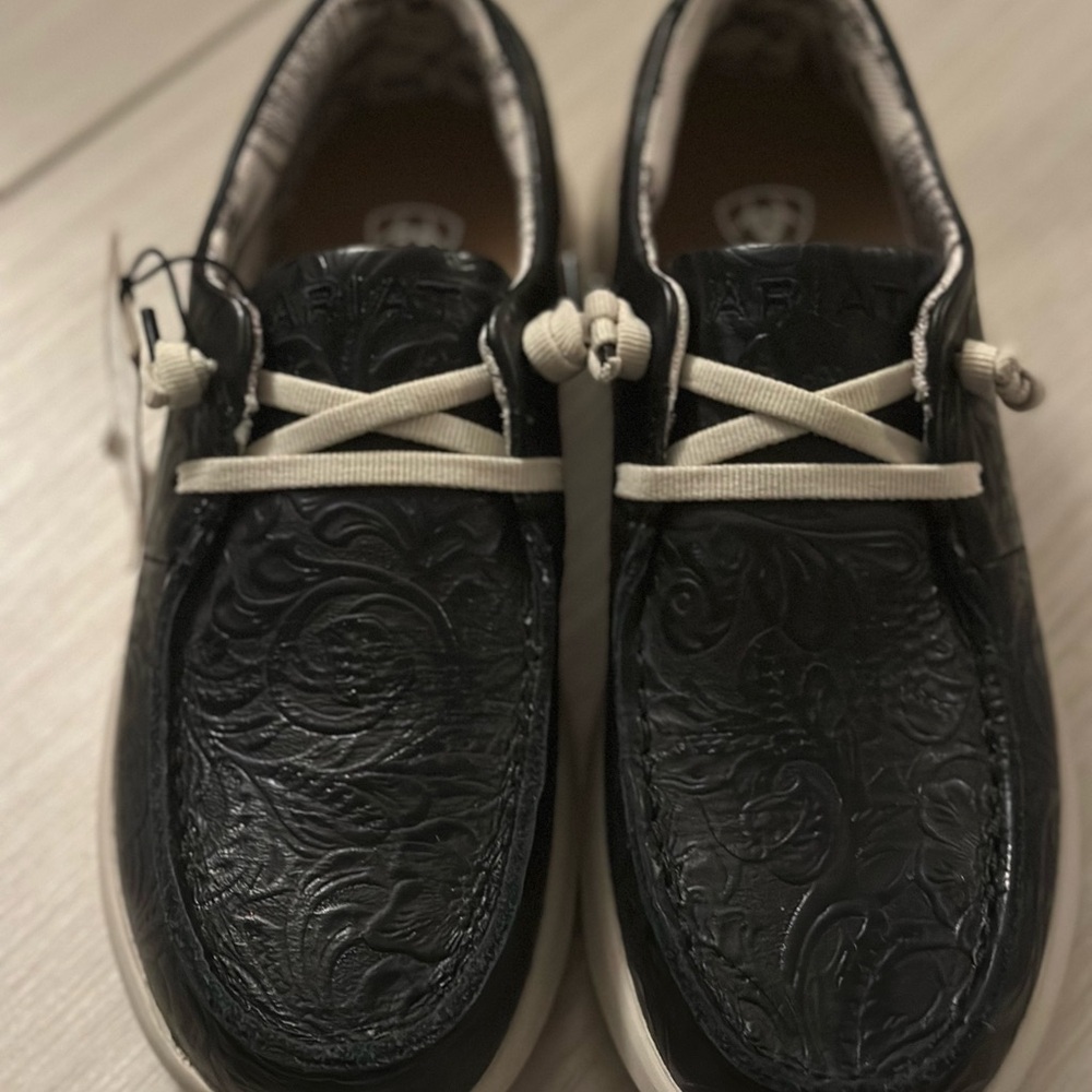 Ariat Black Floral Embossed Sneakers